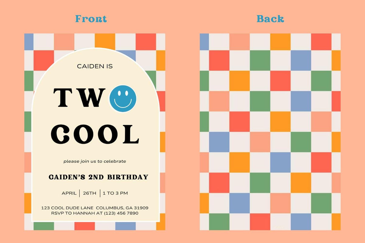 Two Cool Birthday Invitation
